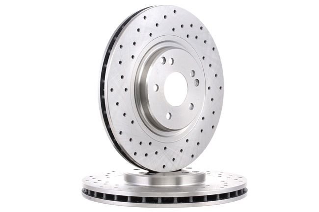 MERCEDES-BENZ C-Class Saloon (W203) Brake Disc 2034211312 Perforated / Vented, without bolts/screws